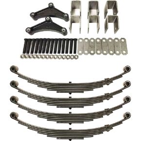 LIBRA 7000# 7k Tandem Trailer Axle Suspension Kit 3500# Leaf Springs Hanger Kit