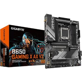 GIGABYTE B650 Gaming X AX V2 (rev. 1.0) AM5 LGA 1718 AMD B650 ATX DDR5، Triple M.2، PCIe 5.0، USB 3.2 Gen2x2 Type-C، AMD Wi-Fi 6E، Realtek 2.5GbE LAN