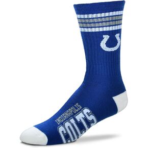For Bare Feet Youth Chicago Bears 4-Stripe Deuce Quarter-Length Socks