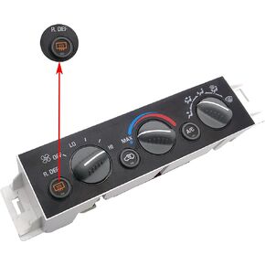 9378805 A/C Heater Climate Control Module for 1996 1997 1998 1999 2000 Chevrolet Chevy Tahoe Suburban GMC Yukon 599-006 1572547 w/Rear Window Defogger Switch