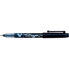 Pilot V Sign Pen Liquid Ink 2.0 mm Tip - Black, Single Pen