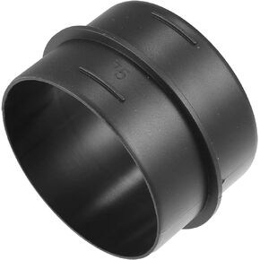 A ABSOPRO سيارة مجاري الهواء موصل مستقيم مسخن الهواء القناة النجار موصل الأنابيب 2.95 ''75 مللي متر OD أسود