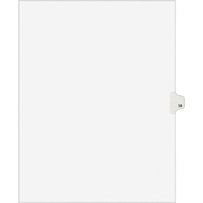 Avery Legal Dividers, Premium Individual Tab Titles, Letter Size, Side Tabs, 38, Pack of 25 (01038)