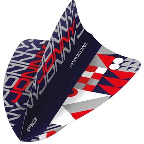 RED DRAGON Hardcore Freestyle Players Dart Flights - 3 Sets Per Pack (9 Dart Flights in Total)