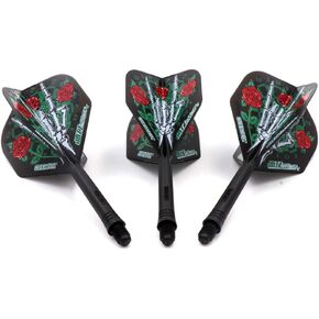 CUESOUL Jazz-Metal ROST Integrated Dart Shaft and Flights Standard Shape,Set of 3 pcs