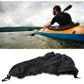Vbestlife Kayak Spray Skirt,Universal Adjustable Nylon Kayak SpraySkirt Waterproof Cover Water Sports Accessory(Black)