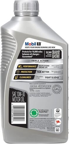 Mobil 1 Advanced Full Synthetic Motor Oil 10W-30, 1 Quart (Pack of 6) in Saudi Arabia