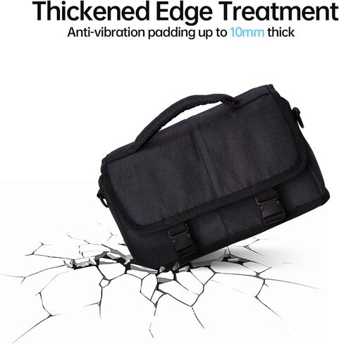 World-in-one Camera Bag, Compact Camera Shoulder Crossbody Bag Case Compatible for Samsung, Sony, Canon, Pentax, Olympus Panasonic, Nikon & Many More in Kuwait