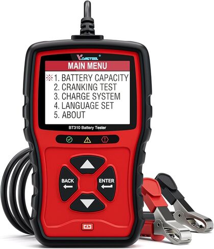 VDIAGTOOL BT310 Car Battery Tester 12V 24V, 100-2000 CCA Load Tester, Charging Cranking System Tester Digital Auto Battery Analyzer Automotive Alternator Tester for Car Truck Motorcycle SUV ATV Boat in Saudi Arabia