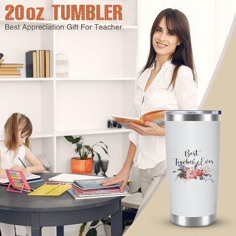 Teacher Appreciation Gift, Teacher Gifts for Women, Thank You Gifts for Teacher, End of Year Teacher Gift, Teacher Gift with 20oz Teacher Tumbler, Teacher Tote Bag, Cosmetic Bag in Saudi Arabia