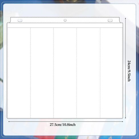 Award Ribbon Organizer Swim Ribbon Holder Ribbon Display Swimming Gymnastics Case Clear Pages Sheets Ribbon Organizer for 3 Ring Binder Storage (50 Pieces) in Saudi Arabia