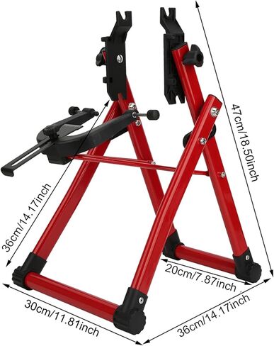 Bike Repair Tool, With Ruler and Thimble Compact Design Sutrdy Bicycle Wheel Truing Stand Convenient with Foldable Aluminum Alloy for Bicycle Repair in Saudi Arabia