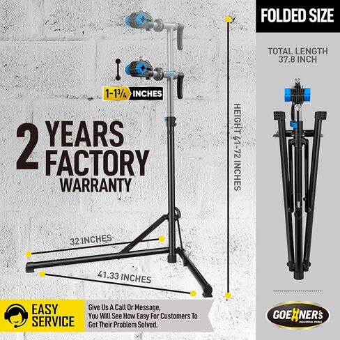 حامل إصلاح الدراجة Gioventù E (بحد أقصى 100 رطل) - حامل الدراجة للصيانة، حامل إصلاح الدراجات شديد التحمل مع إطلاق سريع للدراجات الإلكترونية والدراجات الجبلية ودراجات الطرق in Kuwait