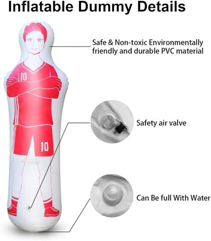 دمية كرة قدم قابلة للنفخ من فيكاموس، دمية عارضة أزياء كرة القدم، عارضة أزياء الملاكمة، دمية بهلوان لتدريب كرة القدم وكرة السلة in Kuwait