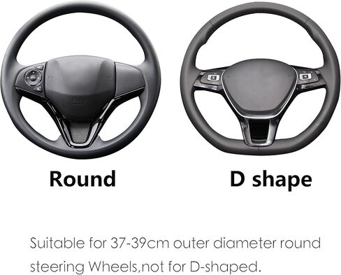 Green Leather Steering Wheel Cover Fiber Strip Car Steering Wheel Cover Universal 15 inch in Saudi Arabia