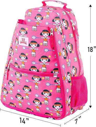 حقيبة ظهر للتنس للنساء - حقيبة مضرب تنس خفيفة الوزن تخزن مضاربين وكرات ومعدات رياضية - حقيبة ظهر فقط in Kuwait