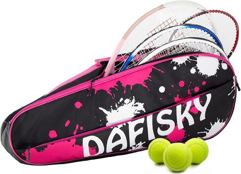 حقيبة تنس مضرب 3 من دافسكي - حقيبة مضرب تنس ممتازة للرجال والنساء، حقيبة تنس خفيفة الوزن لجميع الأعمار، لاعبي التنس المحترفين أو المبتدئين in Kuwait