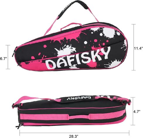 حقيبة تنس مضرب 3 من دافسكي - حقيبة مضرب تنس ممتازة للرجال والنساء، حقيبة تنس خفيفة الوزن لجميع الأعمار، لاعبي التنس المحترفين أو المبتدئين in Kuwait