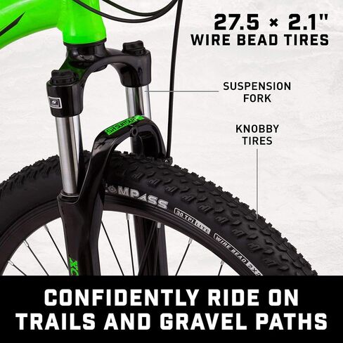 Mongoose Switchback Comp، Expert، Sport، Trail Mountain Bike للبالغين والرجال والنساء، سرعة من 16 إلى 21، عجلات 27.5 بوصة، إطار من الألومنيوم بأحجام متعددة in Saudi Arabia