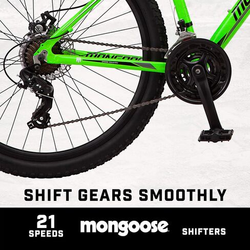 Mongoose Switchback Comp، Expert، Sport، Trail Mountain Bike للبالغين والرجال والنساء، سرعة من 16 إلى 21، عجلات 27.5 بوصة، إطار من الألومنيوم بأحجام متعددة in Saudi Arabia
