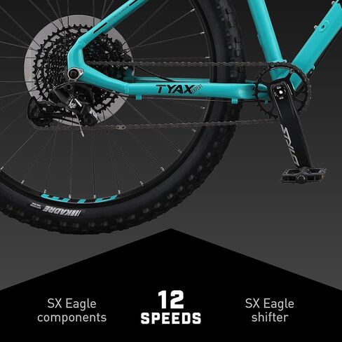 Mongoose Tyax Comp, Sport, and Expert Adult Mountain Bike, 27.5-29-Inch Wheels, Tectonic T2 Aluminum Frame, Rigid Hardtail, Hydraulic Disc Brakes in Kuwait