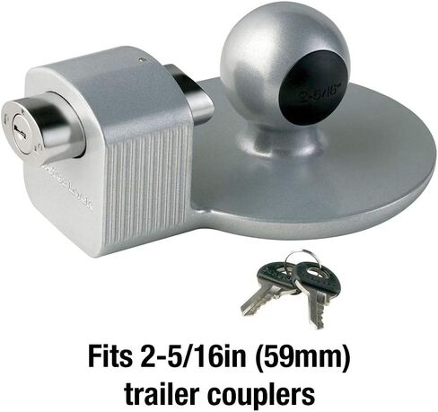Master Lock Trailer Lock, Trailer Coupler Lock, Fits 2-5/16 in. Couplers, 378DAT 377KA Trailer Hitch Lock, Fits 1-7/8 in, 2 in, and Most 2-5/16 in. Trailer Couplers in Saudi Arabia