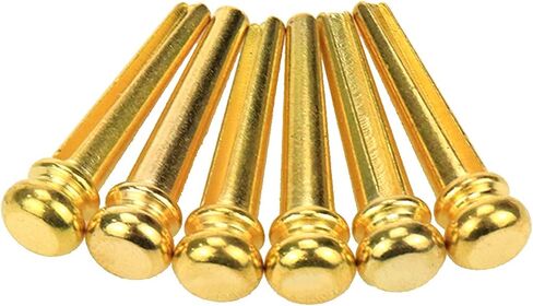 6-String Guitar Saddle Kits Brass Guitar Pins Accessories Acoustic Guitar Replacement Parts in Saudi Arabia