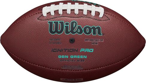 WILSON NFL Ignition Pro Eco Football - Brown, Junior Size in Saudi Arabia
