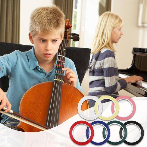 7 لفات شريط إصبع الكمان، لوحة أصابع شريط الكمان، ملصقات دليل إصبع الكمان، شريط أصابع التشيلو بطول 216 قدم للمبتدئين، ملحقات دليل الآلات الموسيقية، عرض 2 مم in Kuwait