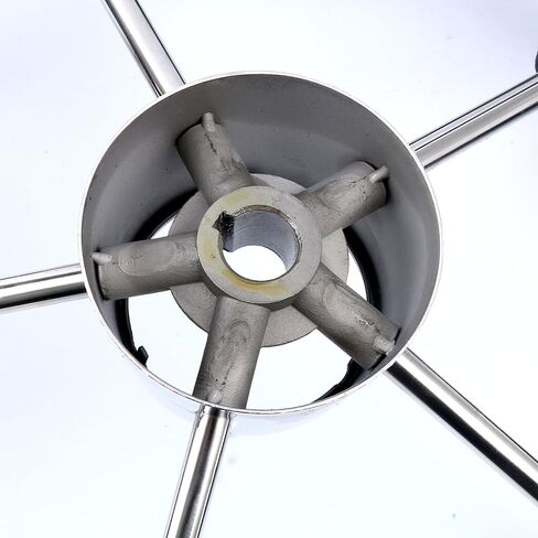 Amarine Made Boat Marine 5 عجلة قيادة مدمرة مقاس 13-1/2 بوصة مع مقبض ومقبض من الفوم الأسود in Kuwait