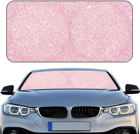 Windshield Sun Shade Foldable Car Front Window Covers for Car Accessories Sun Heat UV Rays Visor Protector Protection for Universal Cars SUV Truck(Beach) in Saudi Arabia