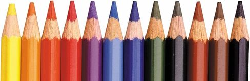 مجموعة أقلام رسم متعددة الألوان من كوه-آي-نور، 72 قلم رصاص ملون متنوع في علبة، 1 لكل منها (FA3827) in Kuwait