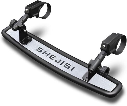 SHEJISI UTV Mirrors, Aluminum Alloy Material,2024 New RZR Rear View Mirror for 1.5" to 2" Inch Roll Cage, Adjustable for Best View, Compatible with Polaris RZR,Kawasaki Mule, Honda Pioneer,Can am X3 in Saudi Arabia