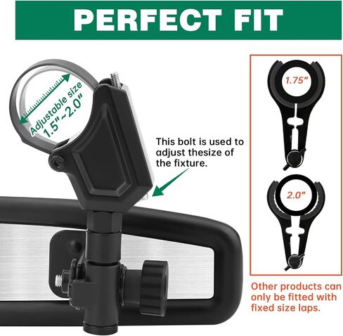SHEJISI UTV Mirrors, Aluminum Alloy Material,2024 New RZR Rear View Mirror for 1.5" to 2" Inch Roll Cage, Adjustable for Best View, Compatible with Polaris RZR,Kawasaki Mule, Honda Pioneer,Can am X3 in Saudi Arabia