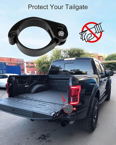 Anti-Theft Tailgate Lock Fits for Ford F-Series F150 F250 F350 2015-2023, Truck Anti-Theft Tailgate Security Locking Device Aluminum Alloy Black in Saudi Arabia