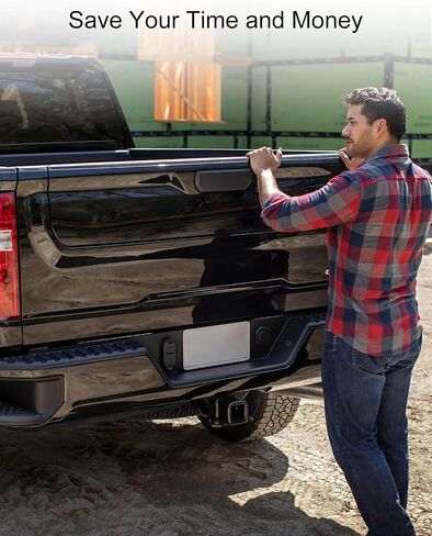 Anti-Theft Tailgate Lock Fits for Ford F-Series F150 F250 F350 2015-2023, Truck Anti-Theft Tailgate Security Locking Device Aluminum Alloy Black in Saudi Arabia