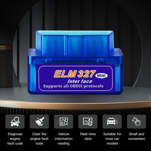 OBD2 Scanner Bluetooth Car Code Reader Diagnostic Tool Wireless OBD Car Code Reader Check Engine for Cars and Trucks for iOS and Android in Saudi Arabia
