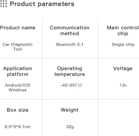 OBD2 Scanner Bluetooth Car Code Reader Diagnostic Tool Wireless OBD Car Code Reader Check Engine for Cars and Trucks for iOS and Android in Saudi Arabia