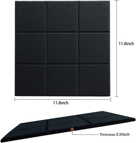 Uoisaiko Large Felt Board Tiles for Wall with 30 Push Pins, 11.8"x11.8" Pack of 6 Pin Board Notice Boards for Home Office Kitchen, Bulletin Board Wall Tiles for Photos Memos in Saudi Arabia