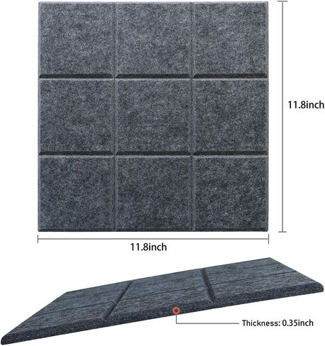 Uoisaiko Large Felt Board Tiles for Wall with 30 Push Pins, 11.8"x11.8" Pack of 6 Pin Board Notice Boards for Home Office Kitchen, Bulletin Board Wall Tiles for Photos Memos in Saudi Arabia