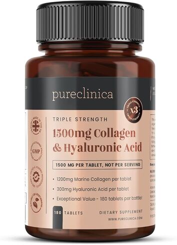 1500mg UltraColl Collagen (1200mg) and Hyaluronic Acid (300mg) x 180 Tablets - 6 Months Supply in Saudi Arabia