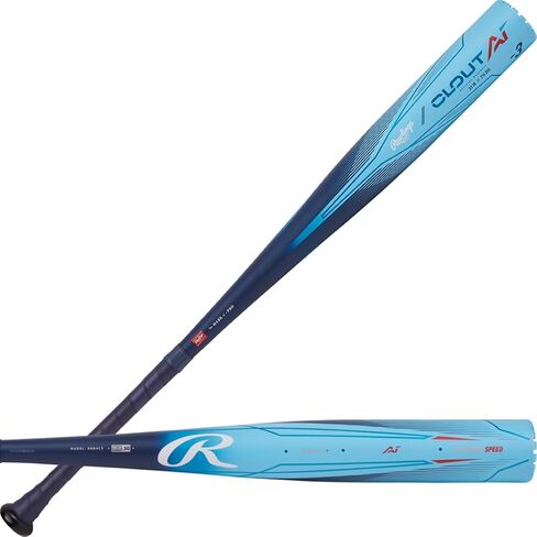 Rawlings | 2024 | Clout AI Baseball Bat | BBCOR | -3 Drop | 2 5/8" Barrel | 1 Pc. Alloy in Saudi Arabia
