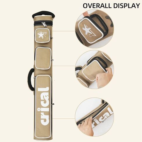 حقيبة CRICAL 2B4S الصلبة 2x4 Pool Cue - حقيبة حمل عصا البلياردو - 2 مؤخرة و4 عمود in Kuwait
