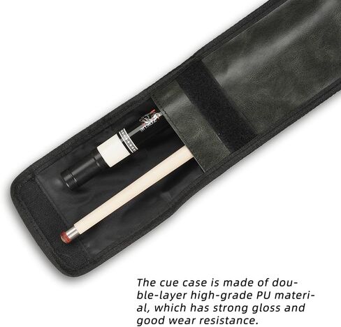 ZOKUE Pool Cue Case 1x1 Soft Leather Carrying Bag Carom Cue Case Billiards Accessories in Saudi Arabia