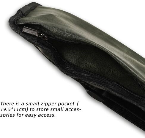 ZOKUE Pool Cue Case 1x1 Soft Leather Carrying Bag Carom Cue Case Billiards Accessories in Saudi Arabia