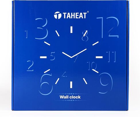 TAHEAT 14 Inch Rustic Rooster Wall Clock Retro Silent Non Ticking Easy to Read Clock, Battery Operated Decorative Wall Clocks for Kitchen/Living Room/Bedroom/Farmhouse Decoration in Saudi Arabia