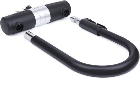 قفل الدراجة على شكل حرف U من BIGLUFU مع كابل، أقفال U للدراجة شديدة التحمل، وقيد 16 مم وكابل 10 مم × 1.8 متر مع دعامة تثبيت للدراجات الجبلية والدراجة الكهربائية والدراجة القابلة للطي والدراجة النارية in Kuwait