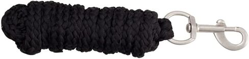 HORZE Howard Soft Cotton 6 Foot Horse Lead Rope with Snap Fastener - Dark Brown - One Size in Saudi Arabia