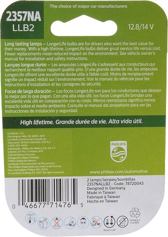 Philips 2357NA LongerLife Miniature Bulb, 2 Pack in Saudi Arabia