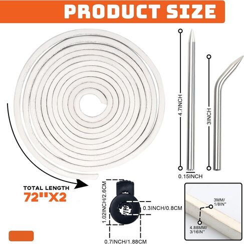 مجموعة من 8 قطع من قفازات البيسبول والكرة اللينة، 4 قطع من الأربطة الجلدية|2 قفل للقفازات|2 إبرة لربط القفازات in Kuwait